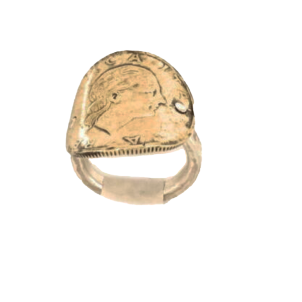 Gioielli del mare - Anello-in-argento-con-moneta-di-200-lire