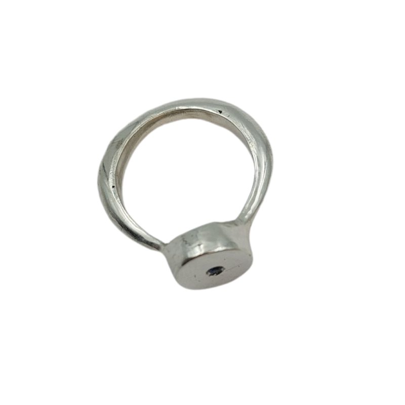 Anello in argento stile chevalier