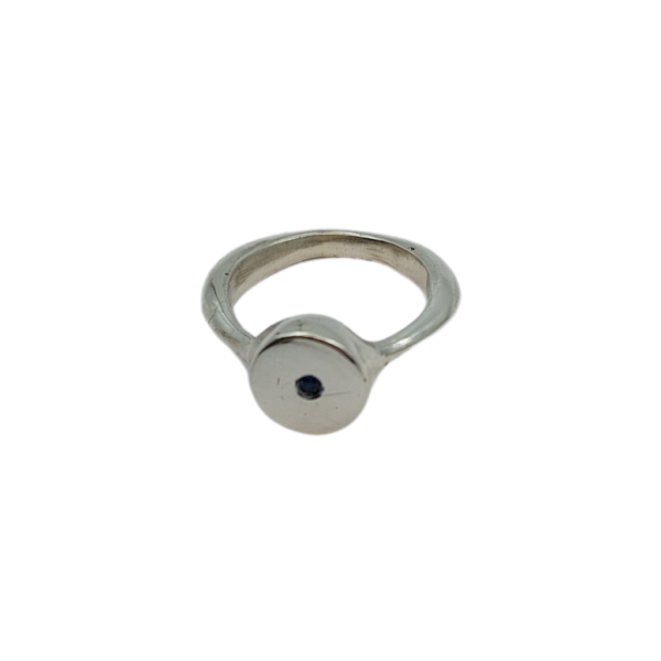 Anello in argento stile chevalier
